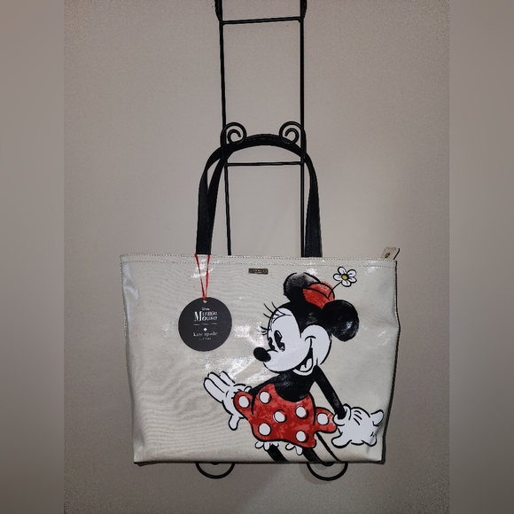 Kate Spade Disney Minnie Mouse Limited Edition Tote NWT Bow - Picture 3 of 8